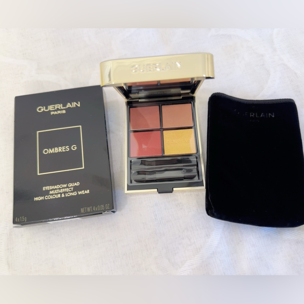 NIB Guerlain Ombres G Eyeshadow Quad 214 Exotic Orchid 4 x 0.05 oz